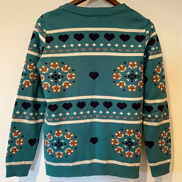 Emme Fox Heart Striped Grannycore Cardigan Sweater - Picture 11 of 11